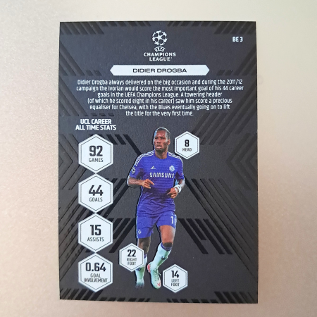 Didier Drogba BE3 – Black Edge Edition – Chelsea FC – Topps Match Attax Extra 2025/26 [1]