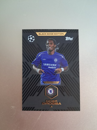 Match Attax Extra 2025/26 - Didier Drogba BE3 Black Edge Edition Chelsea – Match Attax Extra 2025/26