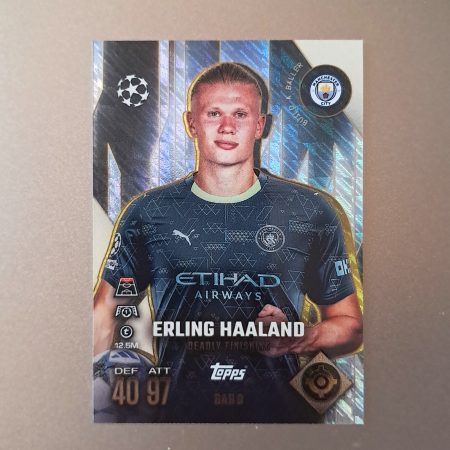 Topps Match Attax Extra 2025/26 - Erling Haaland BAB9 – Build-A-Baller – Manchester City – Topps Match Attax Extra 2025/26