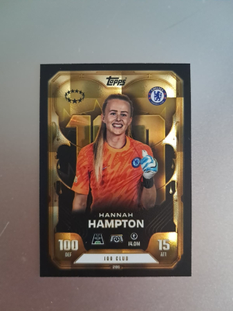 Match Attax Extra 2025/26 - Hannah Hampton #286 100 Club Chelsea – Match Attax Extra 2025/26