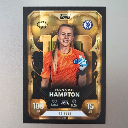 Topps Match Attax Extra 2025/26 - Hannah Hampton #286 100 Club Chelsea – Match Attax Extra 2025/26