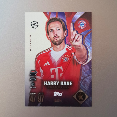Topps Match Attax Extra 2025/26 - Harry Kane BAB4 – Build-A-Baller – FC Bayern München – Topps Match Attax Extra 2025/26