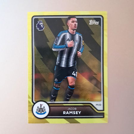 Topps Flagship Premier League 2026/27 - Jacob Ramsey #208 – Yellow Voltage – Newcastle United – Topps Flagship Premier League 2026/27