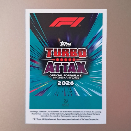 Kimi Antonelli #231 – Turbo Attax Legacy – Mercedes-AMG PETRONAS Formula One Team – Topps Turbo Attax 2026 [1]
