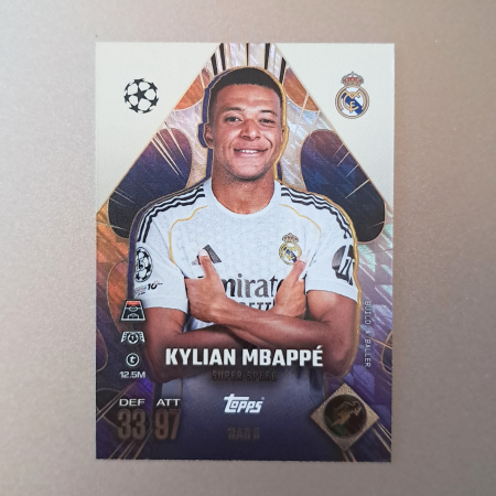 Topps Match Attax Extra 2025/26 - Kylian Mbappé BAB8 – Build-A-Baller – Real Madrid CF – Topps Match Attax Extra 2025/26