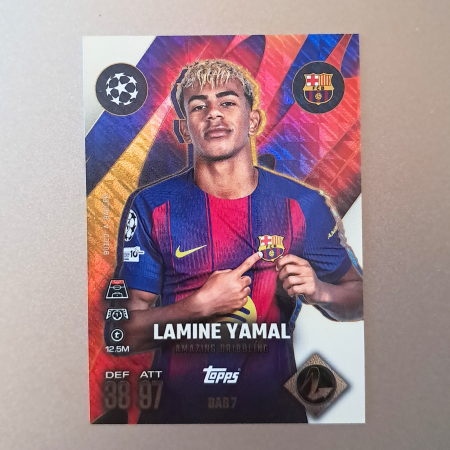 Topps Match Attax Extra 2025/26 - Lamine Yamal BAB7 – Build-A-Baller – FC Barcelona – Topps Match Attax Extra 2025/26