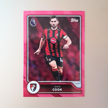 Topps Flagship Premier League 2026/27 - Lewis Cook #57 – Pink Voltage – AFC Bournemouth – Topps Flagship Premier League 2026/27
