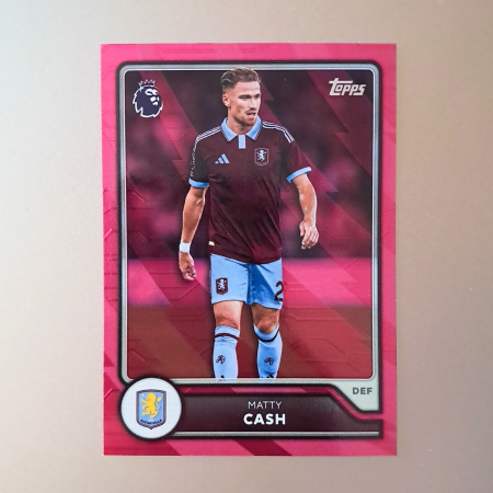Topps Flagship Premier League 2026/27 - Matty Cash #37 – Pink Voltage – Aston Villa – Topps Flagship Premier League 2026/27