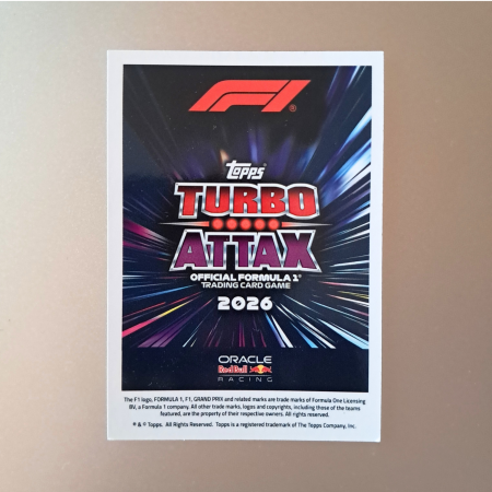 Max Verstappen SUN3 – Sunshine State – Oracle Red Bull Racing – Topps Turbo Attax 2026 [1]