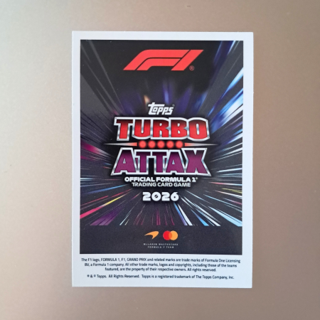 Oscar Piastri GU1 – Guardians of the Grid – McLaren Mastercard Formula 1 Team – Topps Turbo Attax 2026 [1]