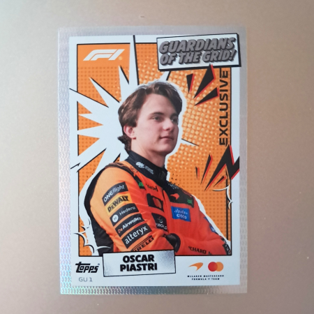 Topps F1 Turbo Attax 2026 - Oscar Piastri GU1 – Guardians of the Grid – McLaren Mastercard Formula 1 Team – Topps Turbo Attax 2026