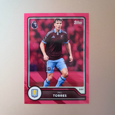 Topps Flagship Premier League 2026/27 - Pau Torres #35 – Pink Voltage – Aston Villa – Topps Flagship Premier League 2026/27