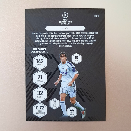 Raúl BE6 – Black Edge Edition – Real Madrid – Topps Match Attax Extra 2025/26 [1]