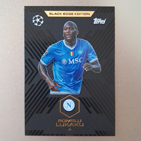 Topps Match Attax Extra 2025/26 - Romelu Lukaku BE8 – Black Edge Edition – SSC Napoli – Topps Match Attax Extra 2025/26