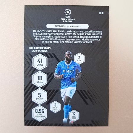 Romelu Lukaku BE8 – Black Edge Edition – SSC Napoli – Topps Match Attax Extra 2025/26 [1]