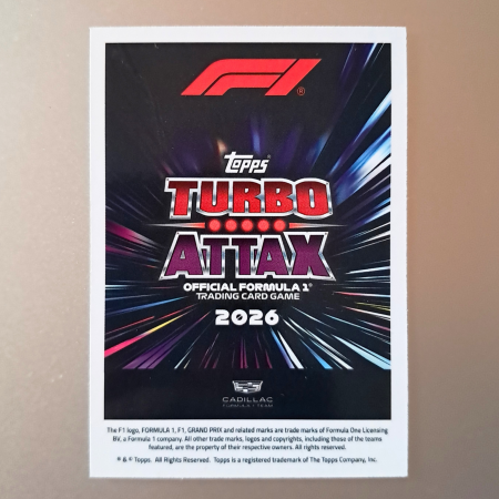 Sergio Perez #248 – Turbo Attax Legacy – Cadillac Formula 1 Team – Topps Turbo Attax 2026 [1]
