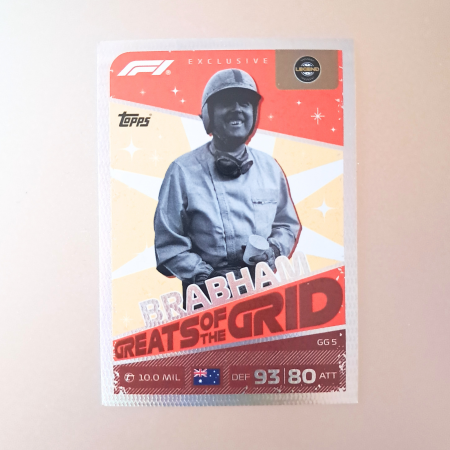 Topps F1 Turbo Attax 2026 - Sir Jack Brabham GG5 – Greats of the Grid – Topps Turbo Attax 2026