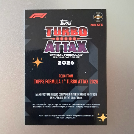 Sir Jackie Stewart MR-STE Manufactured Relic – Topps F1 Turbo Attax 2026 [1]