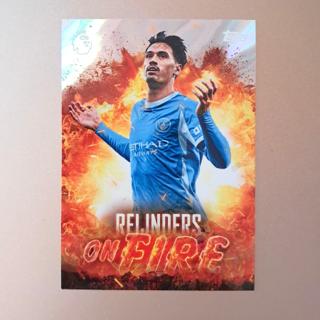 Topps Flagship Premier League 2026/27 - Tijjani Reijnders OF1 – On Fire – Manchester City – Topps Flagship Premier League 2026/27
