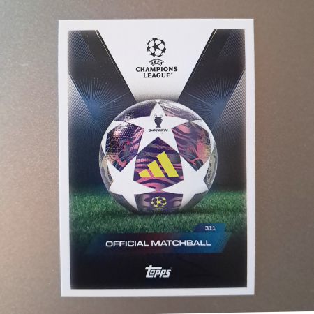 Topps Match Attax Extra 2025/26 - UEFA Champions League 311 – Official Matchball – Topps Match Attax Extra 2025/26