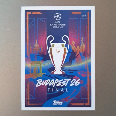 Topps Match Attax Extra 2025/26 - UEFA Champions League 316 – Budapest 26 – UEFA 2026 Finals – Topps Match Attax Extra 2025/26