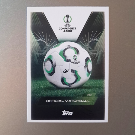 Topps Match Attax Extra 2025/26 - UEFA Europa Conference League 313 – Official Matchball – Topps Match Attax Extra 2025/26