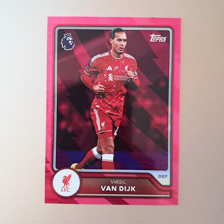 Topps Flagship Premier League 2026/27 - Virgil van Dijk #162 – Pink Voltage – Liverpool FC – Topps Flagship Premier League 2026/27