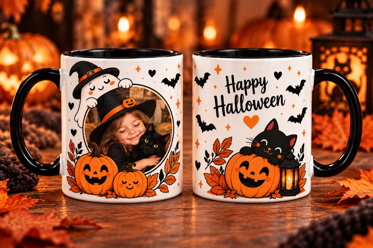 Cană Termosensibilă Halloween Personalizată cu Poză [2]