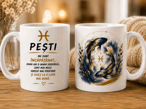 CĂNI CU ZODII - CANĂ CU ZODIA PEȘTI