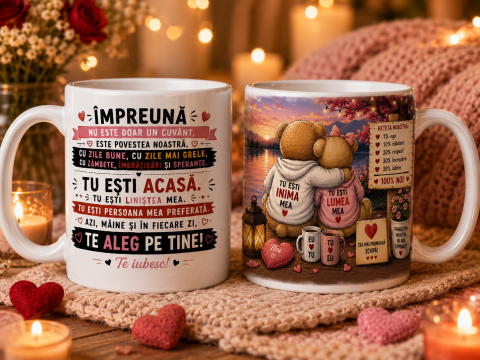 CĂNI PENTRU CUPLURI - CANĂ CUPLU „Tu ești acasă”