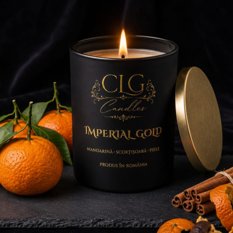 LUMÂNĂRI PARFUMATE - LUMÂNARE PARFUMATĂ ”IMPERIAL GOLD”