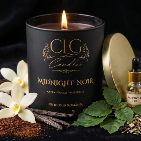 LUMÂNĂRI PARFUMATE - LUMÂNARE PARFUMATĂ ”MIDNIGHT NOIR”