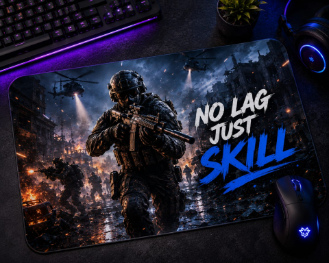 MOUSEPAD-URI PERSONALIZATE - MOUSEPAD GAMING - „NO LAG, JUST SKILL”
