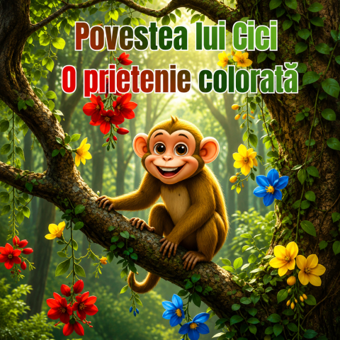 CĂRȚI & PDF-uri EDUCATIVE - Povestea lui Cici - O prietenie colorată