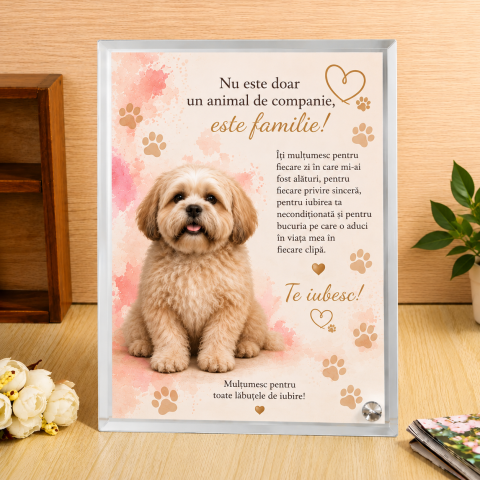 CADOURI PERSONALIZATE - Ramă foto personalizată pentru animalul tău de companie