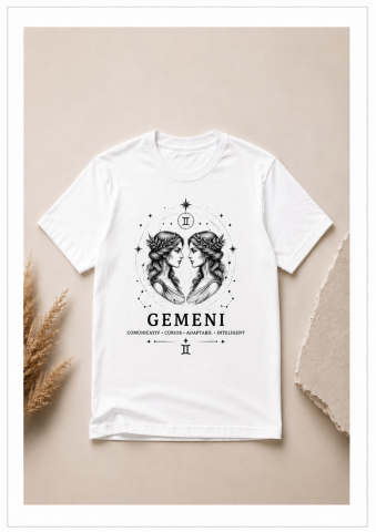 CADOURI PERSONALIZATE - TRICOU ZODIA GEMENI