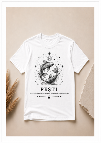 TRICOURI PERSONALIZATE - TRICOU ZODIA PEȘTI