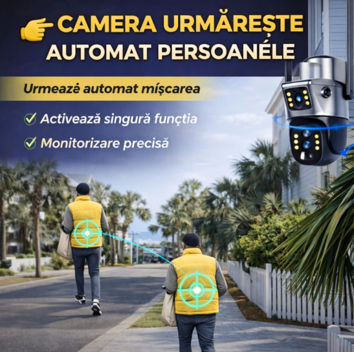 CAMERA DE SUPRAVEGHERE CU PANOU SOLAR SLOT DE CARTELA 4G DUBLA [8]