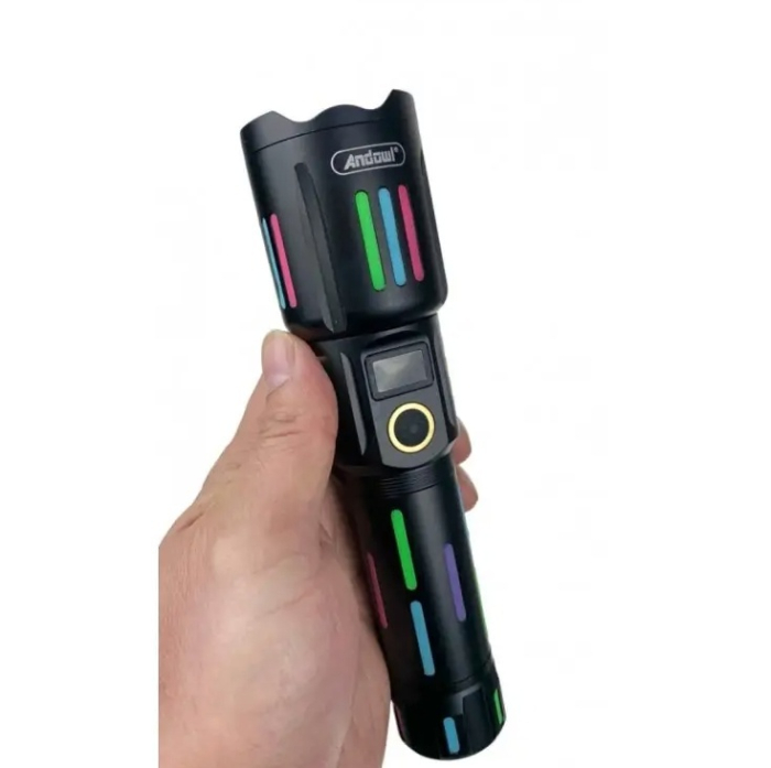 Lanterna tactica 6500lm, 26650mah baterie, incarcare USB Type-C, Zoom [3]