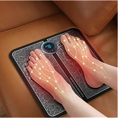 NOUTATI - Aparat masaj picioare cu Incarcare USB pentru electrostimulare 19 niveluri intensitate