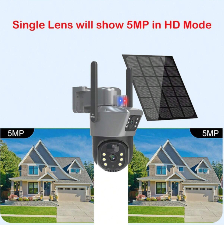 CAMERA DE SUPRAVEGHERE CU PANOU SOLAR SLOT DE CARTELA 4G DUBLA [3]