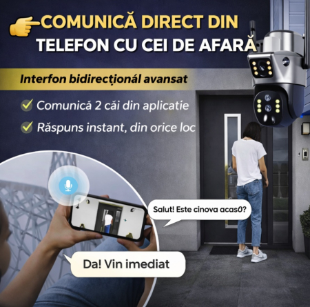CAMERA DE SUPRAVEGHERE CU PANOU SOLAR SLOT DE CARTELA 4G DUBLA [8]