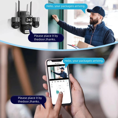 Cameră de Supraveghere WiFi 15MP cu 3 Lentile și Auto Tracking [2]