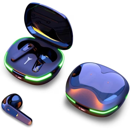 NOUTATI - Casti Bluetooth Wireless 5.1 Stereo e-sport TWS Pro 60, Headphones for Gaming, Waterproof New Style, Elegant, Distinctiv, Casti tactile