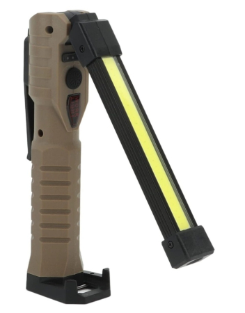 Lanterne - Lanterna de lucru LED COB pliabila, magnetica, 7 moduri, incarcare Type-C, 1200mAh, bej/negru