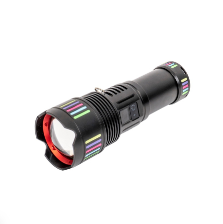 Lanterna de mana aluminiu,foarte puternica ,LED laser , 5 moduri de intensitate a luminii, USB [5]