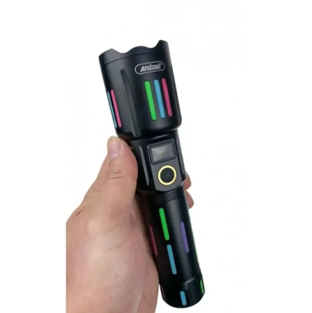 Lanterna tactica 6500lm, 26650mah baterie, incarcare USB Type-C, Zoom [1]