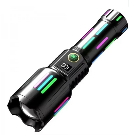 Lanterne - Lanterna tactica 6500lm, 26650mah baterie, incarcare USB Type-C, Zoom
