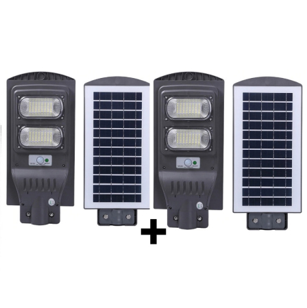 LAMPI SOLARE☀️ - Pachet 2 x Lampa stradala cu picior metalic 60w