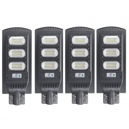 LAMPI SOLARE☀️ - Pachet 4 x Lampa stradala cu picior metalic 90w